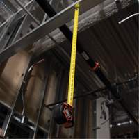 Magnetic Double-Hook Tape Measure, 25', Imperial Graduations Auto-Cam