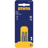 Embouts de tournevis &agrave; ins&eacute;rer, Phillips, #3, Prise 1/4" Auto-Cam