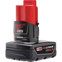 Bloc-piles M12 Redlithium XC 6.0, Lithium-ion, 12 V, 6 Ah Auto-Cam