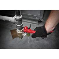 Pipe Wrench, 1" Jaw Capacity, 8" Long, Powder Coated Finish Auto-Cam