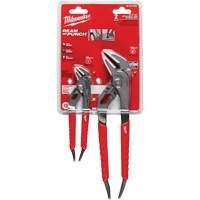 6" & 10" Comfort Grip Straight Jaw Pliers Set, 2 Pieces Auto-Cam