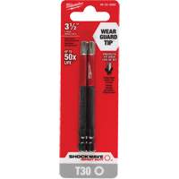 Embout de tournevis Shockwave Impact Duty, Torx, Embout T-30, Prise 1/4", Longueur 3-1/2" Auto-Cam