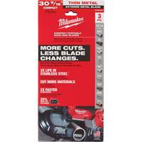 Lames-ruban pour coupes de m&eacute;taux extr&ecirc;mes, Acier rapide, 30-9/16" lo x 1/2" la x &eacute;paisseur 0,02", 12/14 dents par pouce Auto-Cam