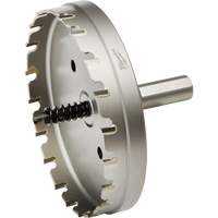 One-Piece Carbide Hole Cutters, 4", 3/16" Depth of Cut Auto-Cam