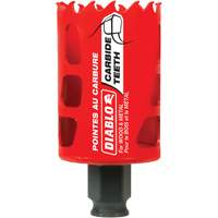 Wood & Metal Hole Saw, 1-3/4", 2-3/8" Depth of Cut, Carbide Auto-Cam