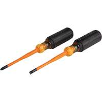 Slim-Tip Insulated Screwdriver Set, 1000 V, 2 Pcs Auto-Cam
