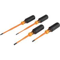 Slim-Tip Insulated Screwdriver Set, 1000 V, 4 Pcs Auto-Cam