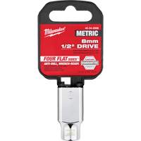 Metric Socket with Four Flat Sides, 8 mm, 1/2" Drive, 6 Points Auto-Cam