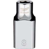 Metric Socket with Four Flat Sides, 8 mm, 1/2" Drive, 6 Points Auto-Cam