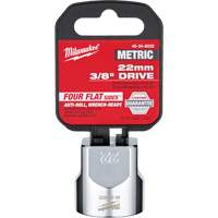 Metric Socket with Four Flat Sides, 22 mm, 3/8" Drive, 6 Points Auto-Cam