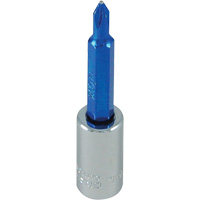 Blue Tip Screwdriver Bit, Phillips, #1, 1/4" Drive Auto-Cam