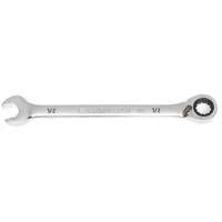 90-Tooth Reversible Ratcheting Wrench, 12 Point, 1/2", Chrome/Polished Finish Auto-Cam