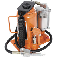 Super Heavy-Duty Bottle Jack, 20 Ton(s), Air Hydraulic, 20" Raised Height Auto-Cam