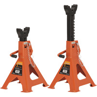 853B Jack Stands, Locking Handle/Ratchet, 3 Ton(s) Capacity, 11" - 16" H Auto-Cam