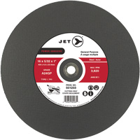 A24GP Power Abrasive Cut-Off Wheel, 20" x 5/32", 1" Arbor, Type 1, 3000 RPM Auto-Cam