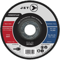 A60T PowerPlus Cut-Off Wheel, 4-1/2" x 3/64", 7/8" Arbor, Type 27, 13300 RPM Auto-Cam