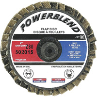 PowerBlend Roll-On Flap Disc, 2" x Type R, Z80 Grit Auto-Cam