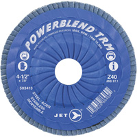 PowerBlend Trimmable Flap Disc, 5" x 7/8", Type 29, Z40 Grit, Zirconia Alumina Auto-Cam