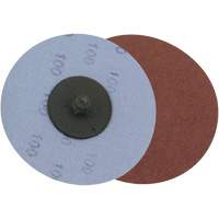 Support en tissu pour disques de ponçage pour rectifieuses — pour l'acier, 3" dia., Grain 36, Oxyde d'aluminium Auto-Cam