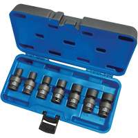 Jeux de douilles universelles, 7 Mcx, Chocs, Prise de 3/8" Auto-Cam