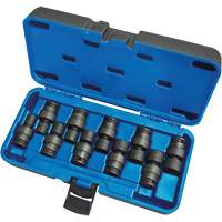 Jeux de douilles universelles, 10 Mcx, Chocs, Prise de 3/8" Auto-Cam