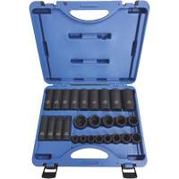 PS2612SD Socket Sets - Regular, 26 Pcs, Impact, 1/2" Drive Size Auto-Cam