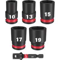 Shockwave Impact Duty Metric Socket Set, 6 Pcs, Impact, 3/8" Drive Size Auto-Cam