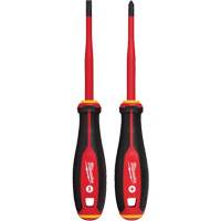 Insulated Slim Tip Screwdriver Set, 2 Pcs., Magnetic Auto-Cam
