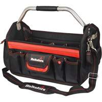 Porte-outils de 18" &agrave; dessus ouvert, Polyester balistique, Noir/Rouge Auto-Cam
