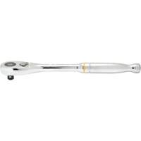 Cl&eacute; &agrave; cliquet &agrave; t&ecirc;te en larme &agrave; d&eacute;clenchement rapide &agrave; 90 dents, Prise de 3/8", Poign&eacute;e Ergonomique Auto-Cam