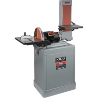 Belt & Disc Sander, 6" W x 48" L Belt, 12" Disk Auto-Cam