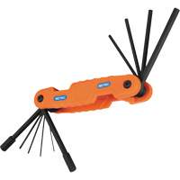 Pro Folding Hex Key Set, 10 Pcs., Metric Auto-Cam