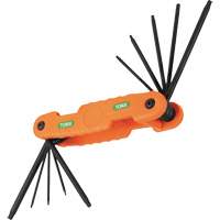 Pro Folding Hex Key Set, 10 Pcs., Torx&reg; Auto-Cam