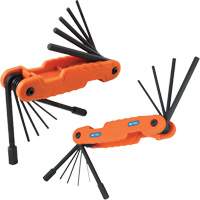 Pro Folding Hex Key Set, 21 Pcs., Metric & Imperial Auto-Cam