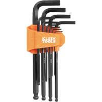 L-Style Long Ball-End Hex Key Set, 10 Pcs., Metric Auto-Cam