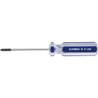 Tournevis Philips bleu transparent avec bandes, #0, Prise Plastique Auto-Cam