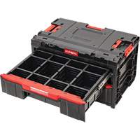 Arx&reg; 2-Drawer Toolbox, 23-1/10" x 15" x 13-2/5", Black Auto-Cam