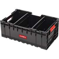 Arx Tool Crate with Dividers, 22-7/10" x 14-1/10" x 9-3/10", Black Auto-Cam