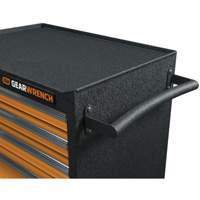 Armoire roulante pour outils s&eacute;rie GSX, 6 tiroirs, 36" la x 18-1/5" p x 37-2/5" h, Noir/Orange Auto-Cam