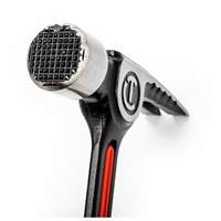 Milled-Face Framing Hammer, 28 oz., Solid Steel Handle, 16" L Auto-Cam