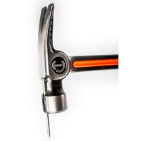 Milled-Face Framing Hammer, 28 oz., Solid Steel Handle, 16" L Auto-Cam