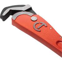 Cl&eacute; pour tuyau acier auto-ajustable, Cap des m&acirc;choires 1-1/2", Longueur 12", Fini Rev&ecirc;tement en poudre, Prise Non-ergonomique Auto-Cam