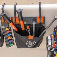 Bucket Work CentreS-Hook Hardware Pouch Module, Nylon, 1 Pockets, Black/Orange Auto-Cam