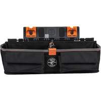 Bucket Work CentreS-Hook Large Pouch Module, Nylon, 3 Pockets, Black/Orange Auto-Cam