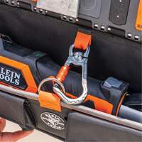 Bucket Work CentreS-Hook Large Pouch Module, Nylon, 3 Pockets, Black/Orange Auto-Cam