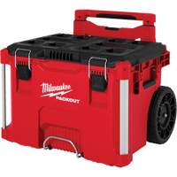 PACKOUT Rolling Tool Box, 18" x 22" x 19-1/2", Black/Red Auto-Cam