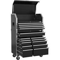 HDCC-4115 HD Series Toolbox Combo, 21-1/2" D x 44-1/5" W x 63-3/10" H, Black Auto-Cam