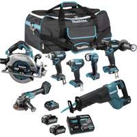 Ensemble 7 outils &agrave; moteur sans balai XGT, Lithium-ion, 40 V Auto-Cam