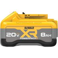MAX* XR POWERPACK Battery, Lithium-Ion, 20 V, 8 Ah Auto-Cam