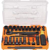 KNECT Complete Impact Pass Through & Flip Socket Set, 39 Pcs, Impact Auto-Cam